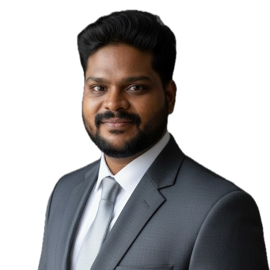 Murali Manohar P in a suit